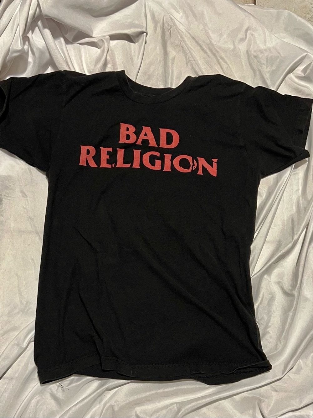 Bad Religion Logo Black Graphic Tee - Black/Red Men’s M